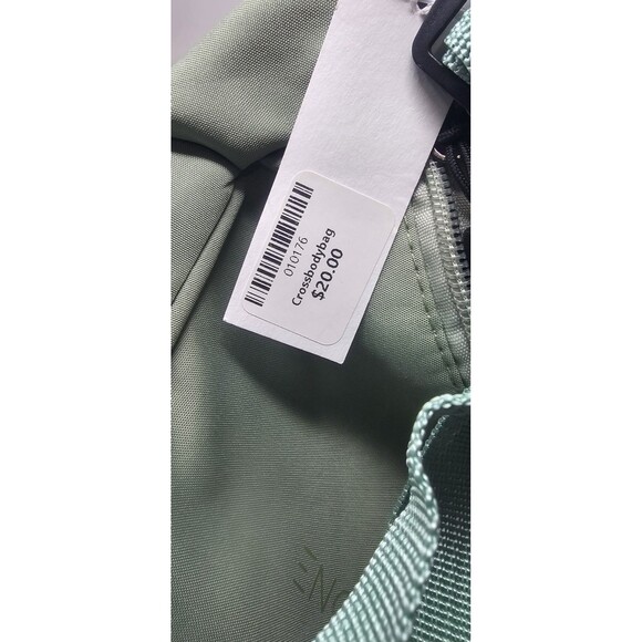 Enchantment Nylon Dumpling Half Crescent Crossbody Sage Green NWT Lightweight - Picture 6 of 9